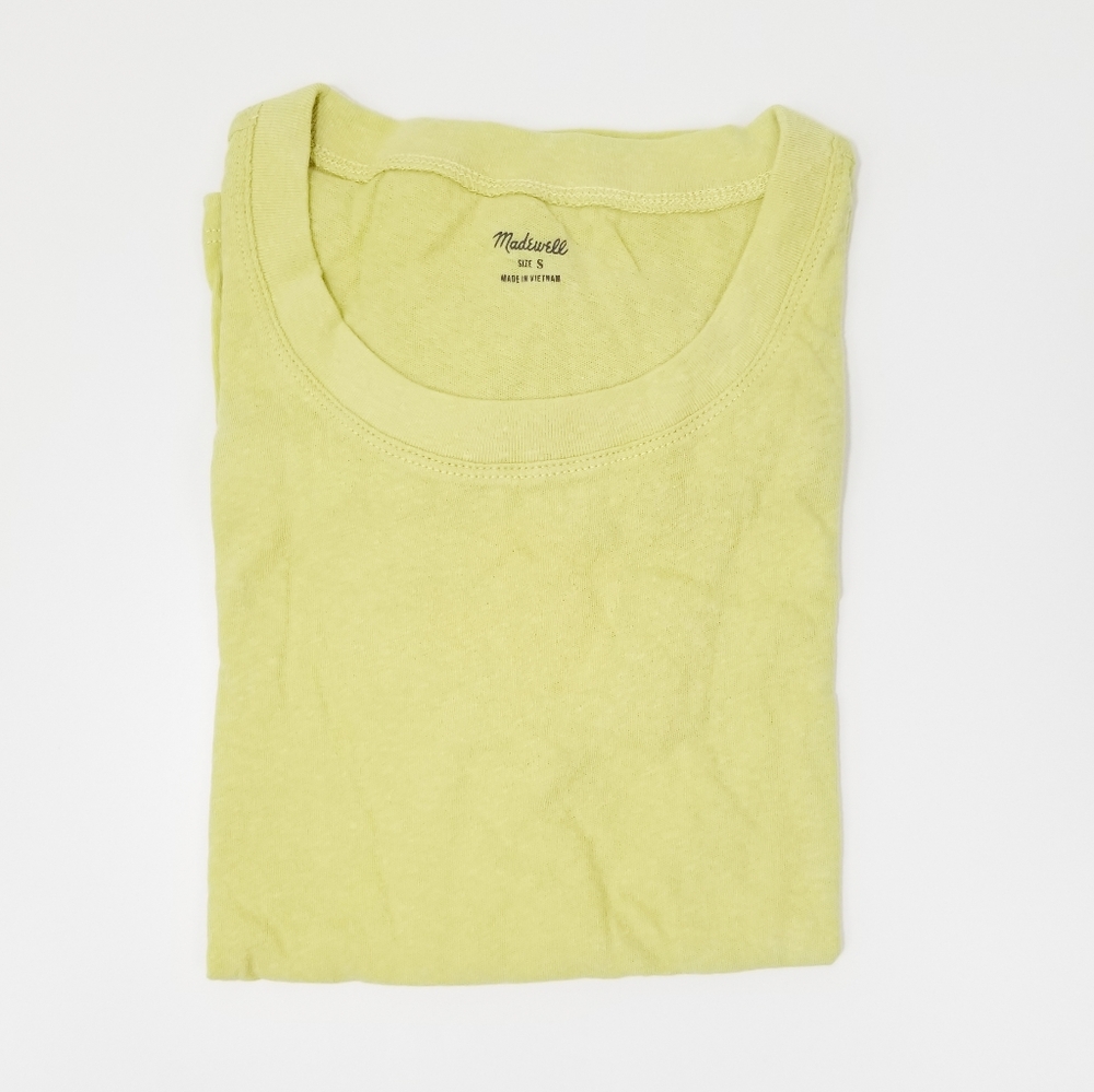 Madewell Drawstring T-Shirt Yellow - Picture 3 of 3